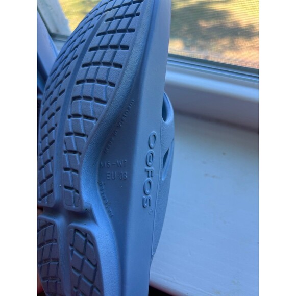 OOFOS OOriginal Light Blue Flip Flip Sandals Women’s Size 7 | Men’s Size 5 - Picture 8 of 9